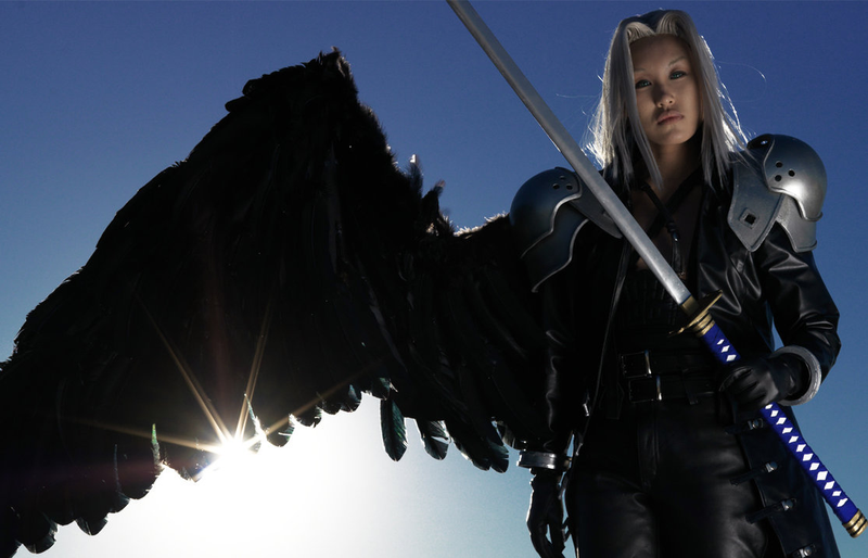 Illustration for article titled On Your Knees, I Want You To Beg for this Sephiroth Cosplay